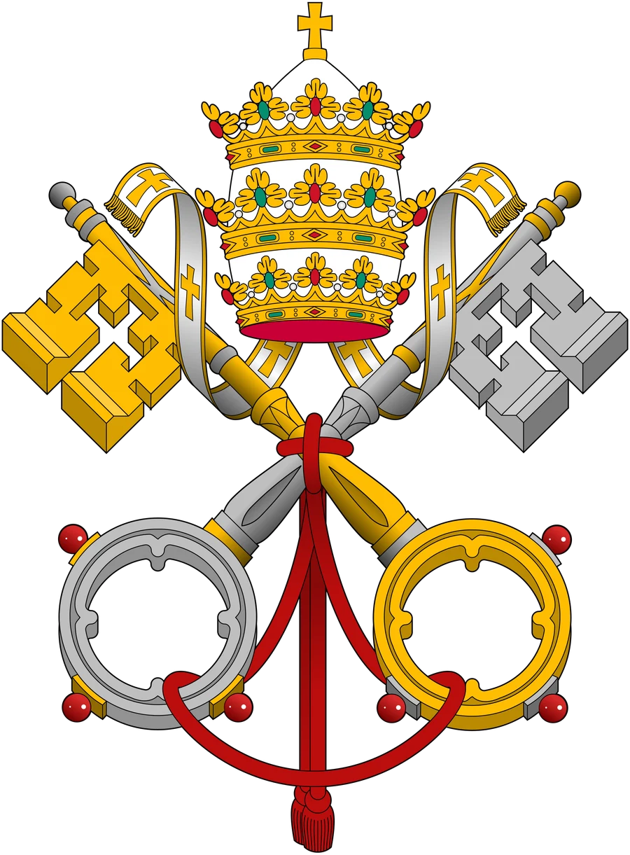 Emblema della Santa Sede (chiavi crociate e tiara)