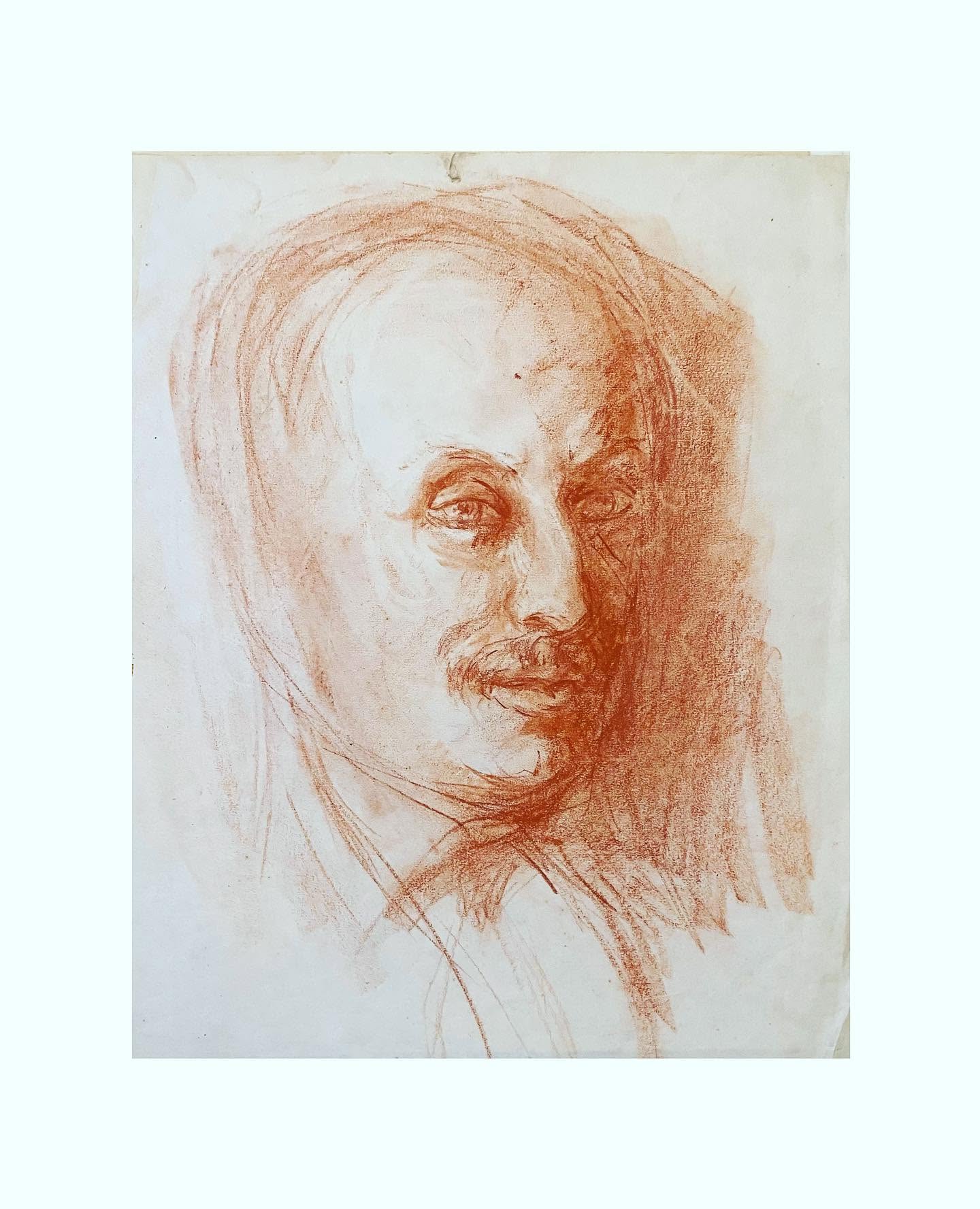 Aldo Guerri dall'Oro, Conte Guerri dall'Oro — ritratto a sanguigna di Roman Bilinski
