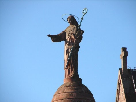 Statua di Sant’Odilia d’Alsazia, badessa di Hohenberg